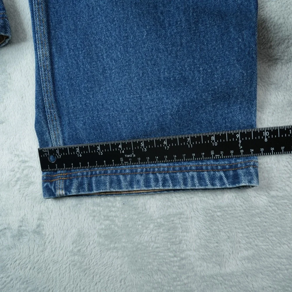 Duluth Trading Jeans Men 44x28 Blue Ballroom Relaxed Fit Workwear Rugged 86069B